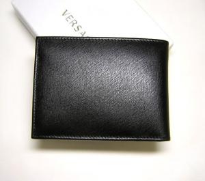 No.2 メンズ二つ折財布（ブラック）