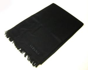 No.3 シルクウールマフラー（ブラック）