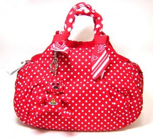ヴィヴィアンウエストウッド ベアーキーホルダー付きボストンバッグ(PICNIC/ROSSO) MainPhoto