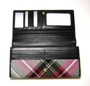 No.3 二つ折長財布（WINTER TARTAN／EXIBITION NERO）