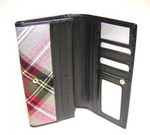 No.4 二つ折長財布（WINTER TARTAN／EXIBITION NERO）