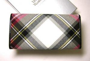 No.2 二つ折長財布（WINTER TARTAN／EXIBITION NERO）