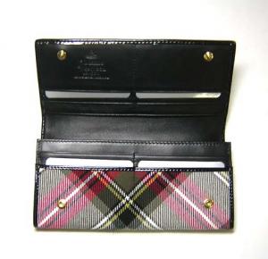 No.3 二つ折長財布（WINTER TARTAN／EXIBITION NERO）