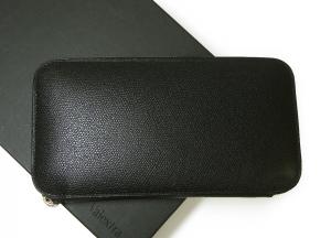 Valextra ヴァレクストラ　長財布　ラウンドファスナー　ブラック Valextra ヴァレクストラ ラウンドファスナー長財布